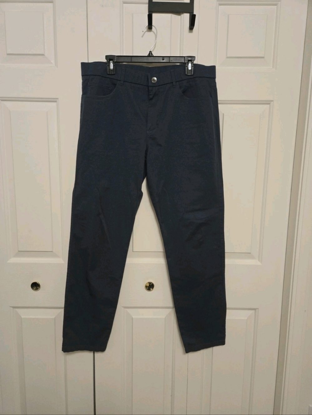 Greyson Mens Amagansett 5 Pocket Cotton Golf Stretch Blue Pants Size 36X32